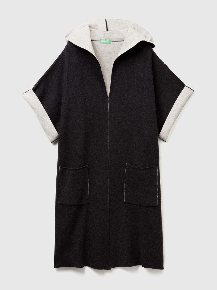 KNITTED COAT Women image number 5